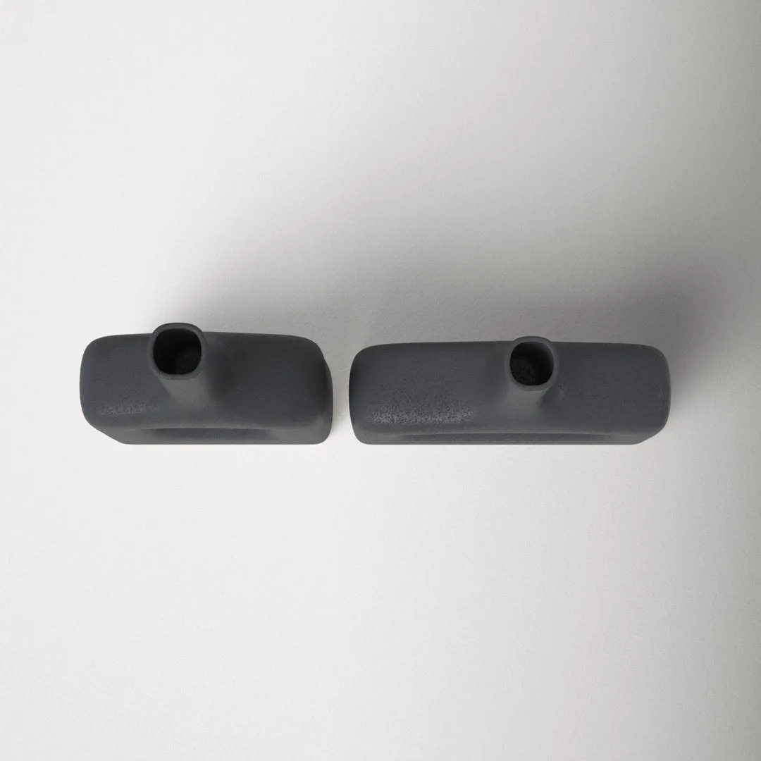2 Piece Stoneware Table Vase Set