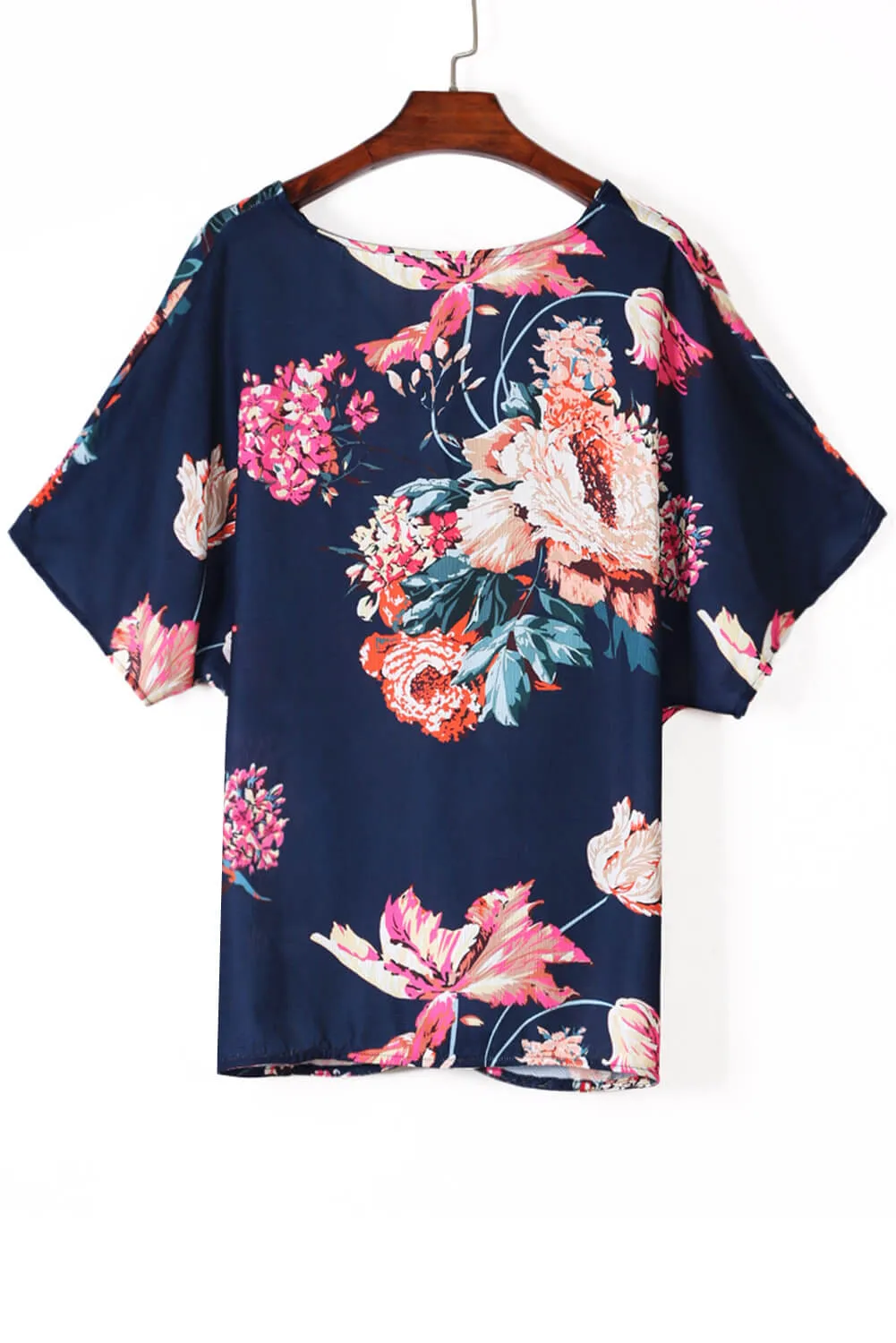 Amaryllis Floral Twist Top