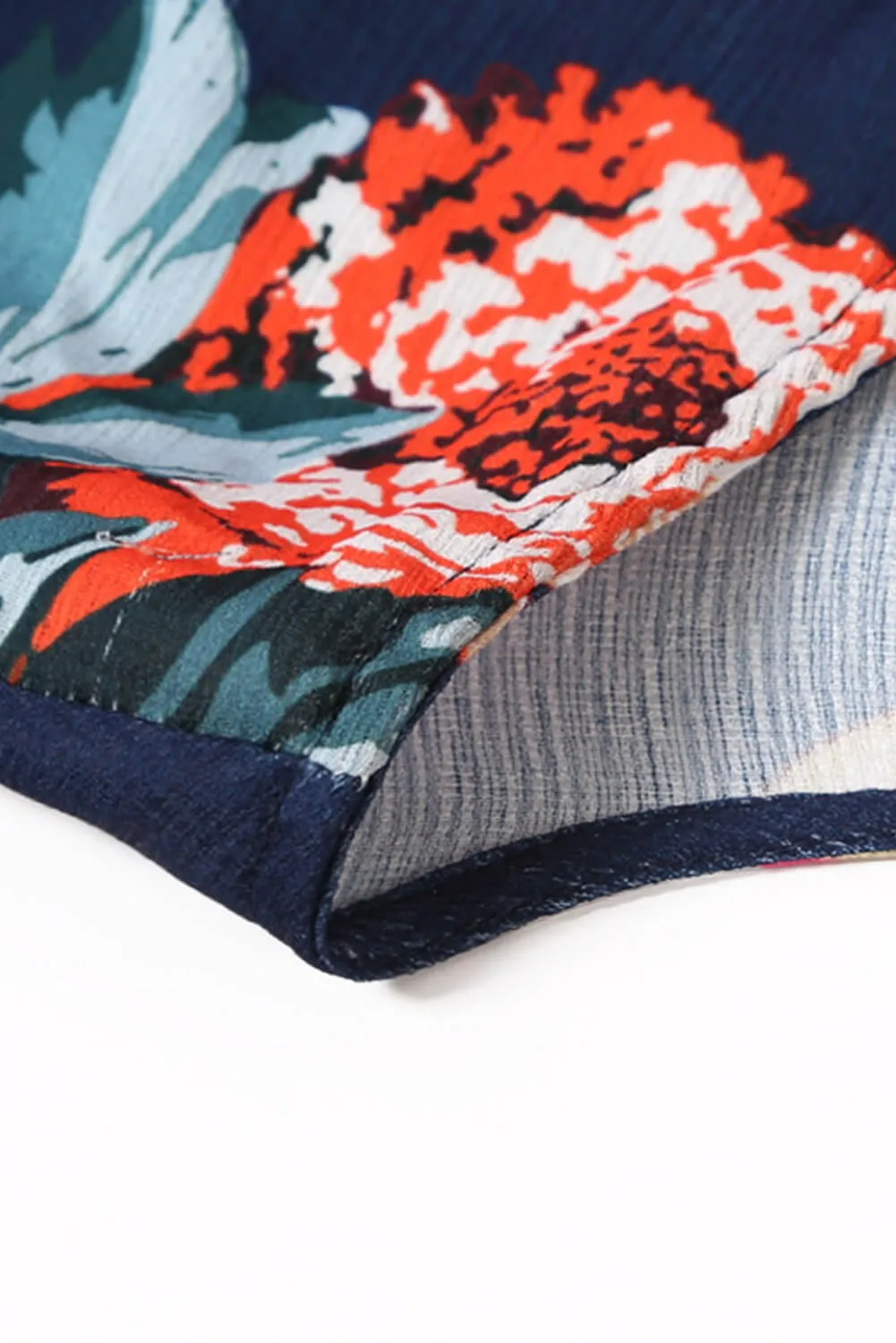 Amaryllis Floral Twist Top