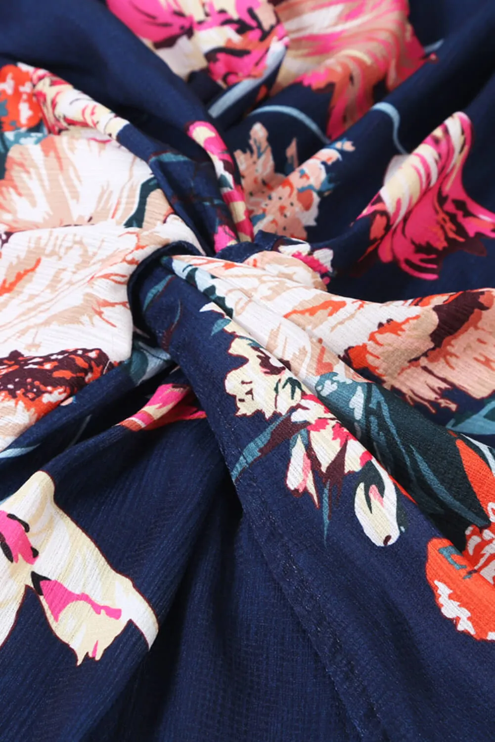 Amaryllis Floral Twist Top