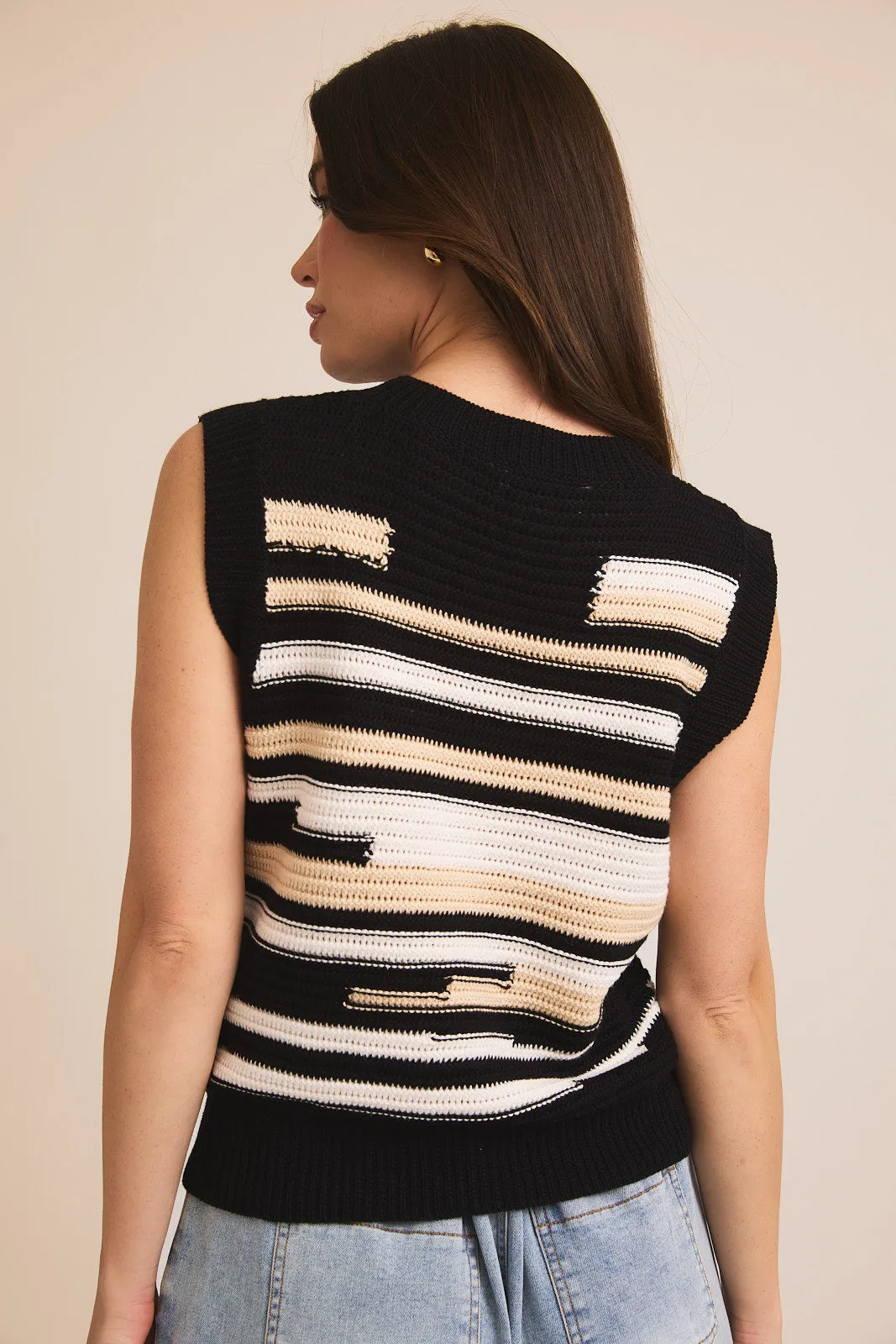 Bailey Black Sweater Vest