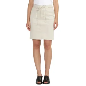Beige Denim Skirt (Without Belt)