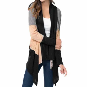 Black Casual Light Weight Cardigan Sweater