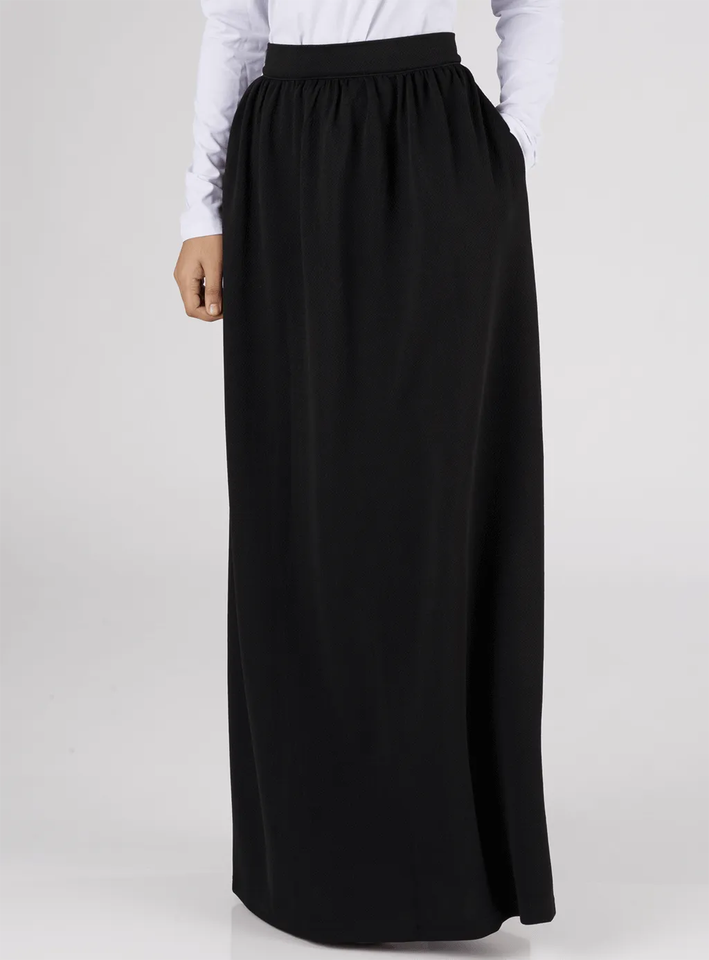 Black Classic Maxi Skirt