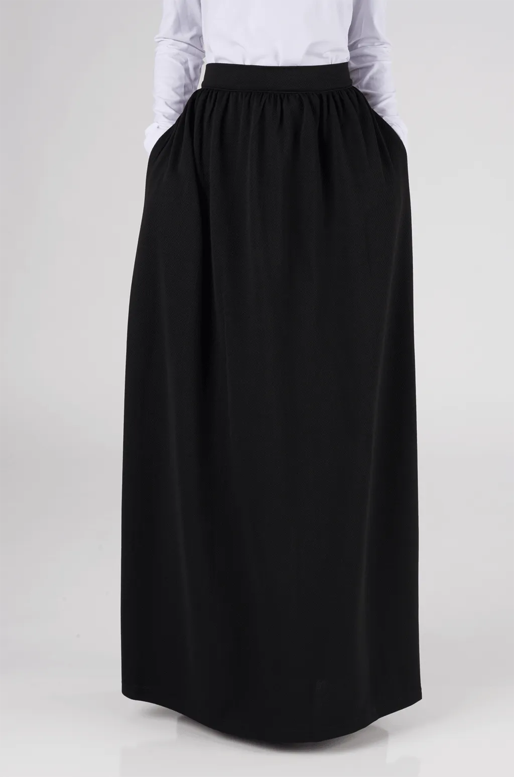 Black Classic Maxi Skirt