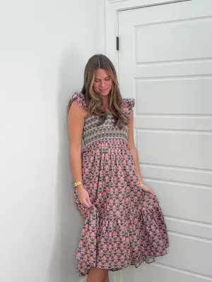 Blossom Fields Midi Dress