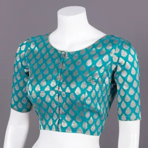 Blue Banarasi Silk Blouse 10073465
