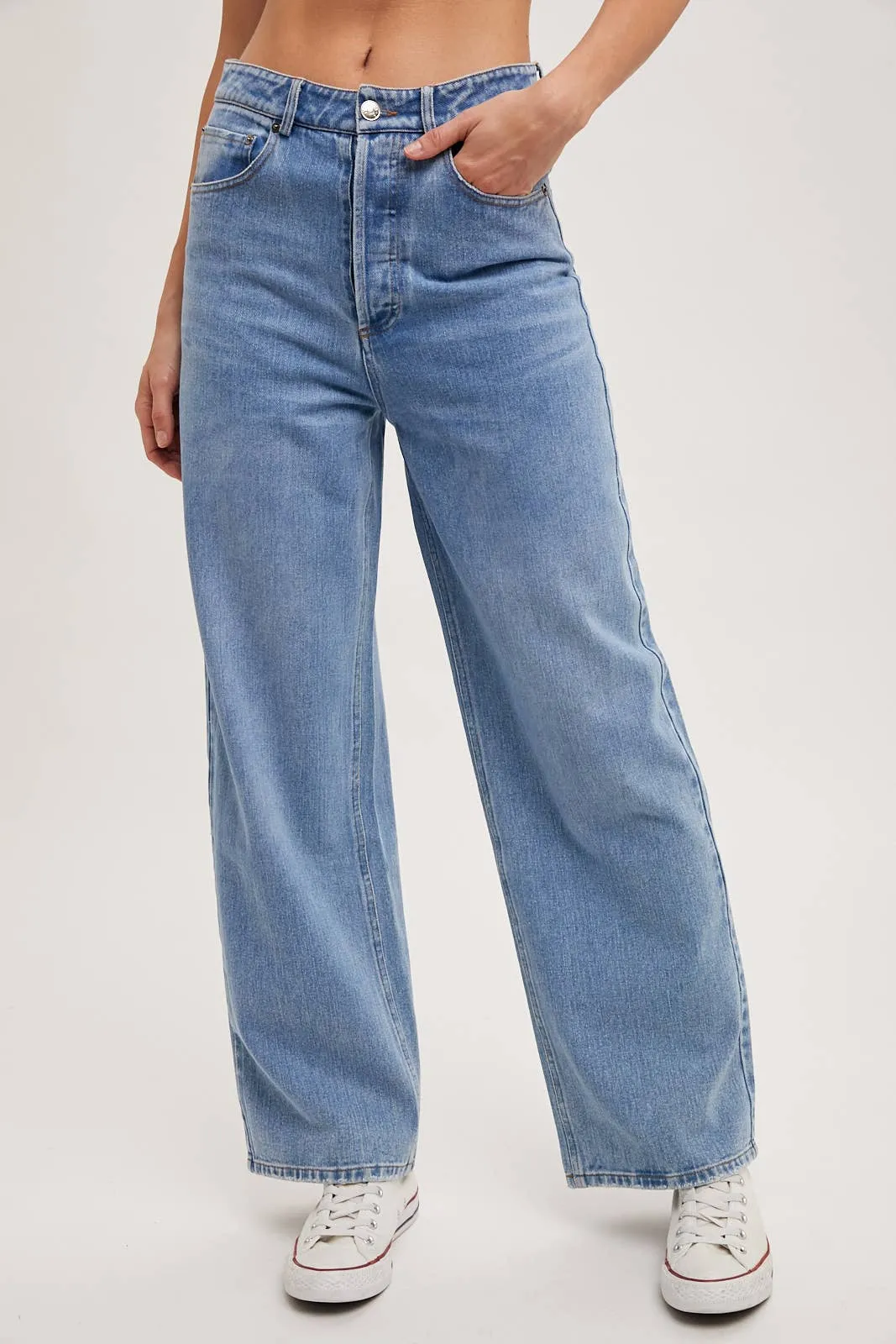 Bluivy High Rise Jeans- Light wash