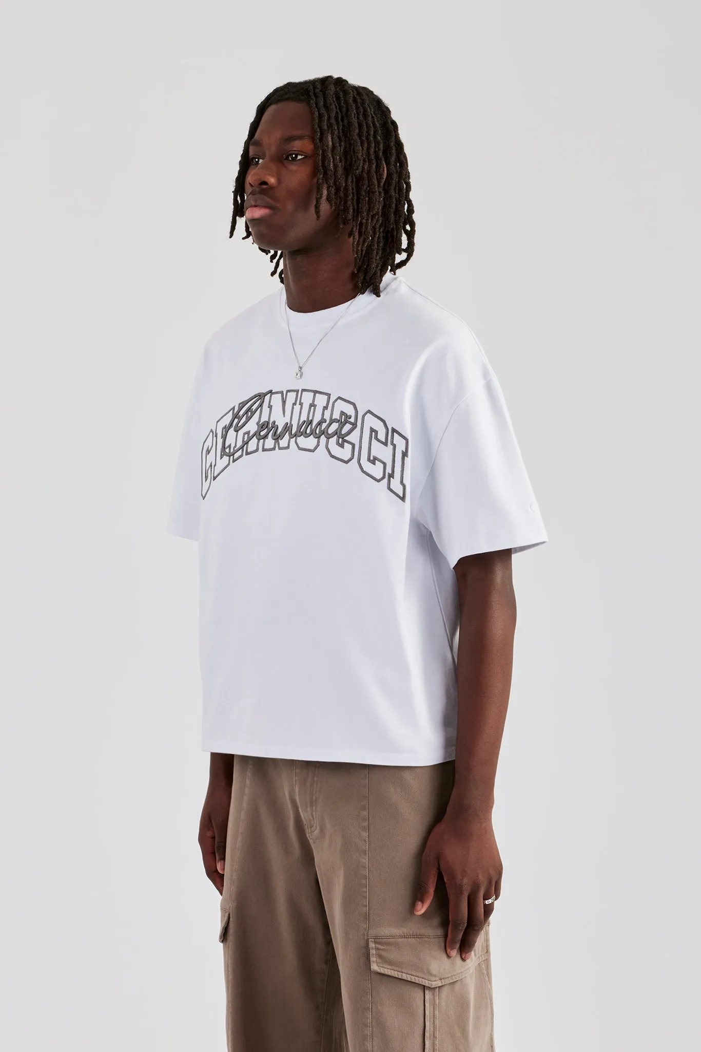 Boxy Layered Logo T-Shirt