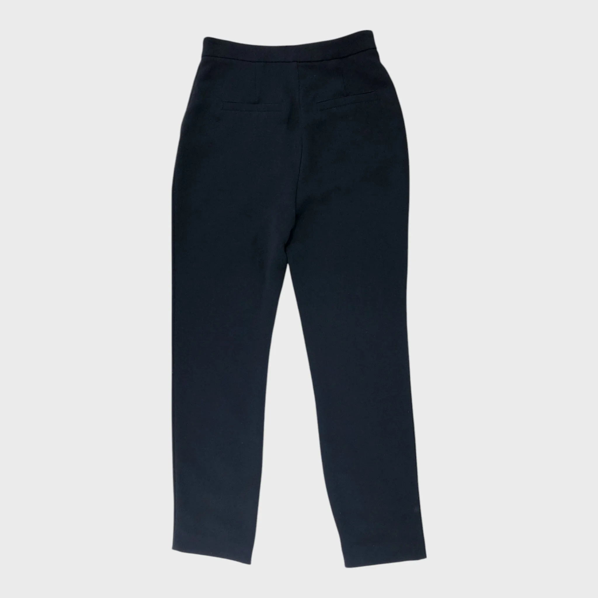 Branded Gold Button Pleated Trousers
