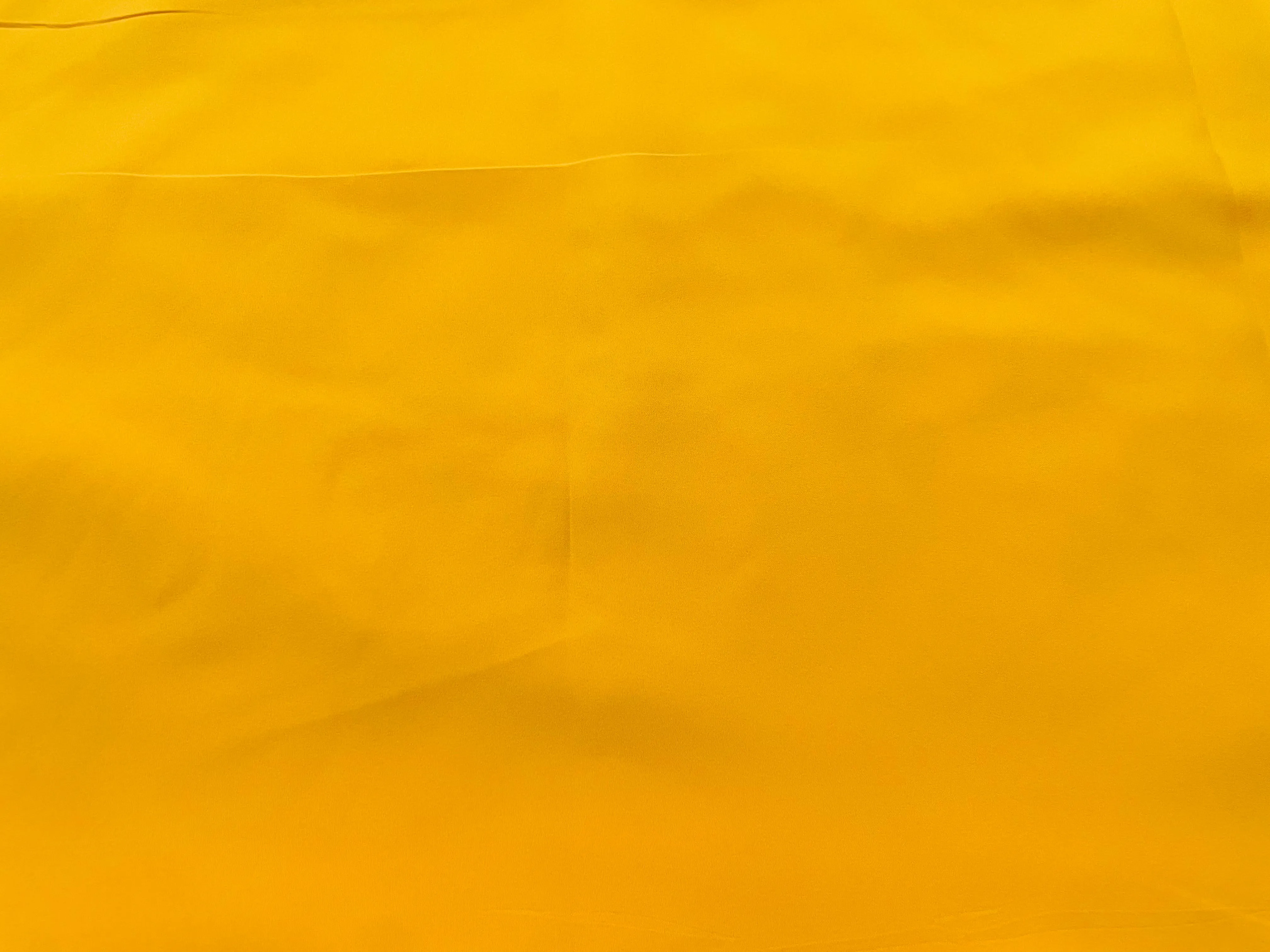 Bright Yellow Plain Butter Crepe Fabric