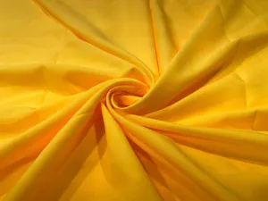 Bright Yellow Plain Butter Crepe Fabric