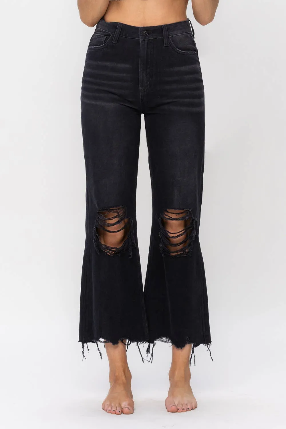 Bronwyn Vintage Crop Flare Jeans