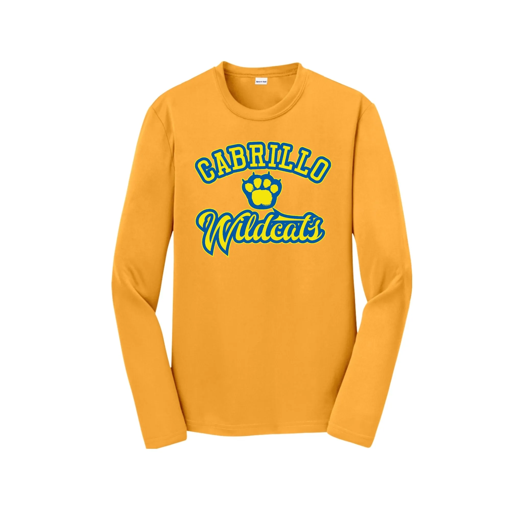 Cabrillo Elementary School Spirit Wear 2025 On-Demand-Youth Unisex Dri-Fit Long Sleeve Tee On-Demand Paw Middle Logo