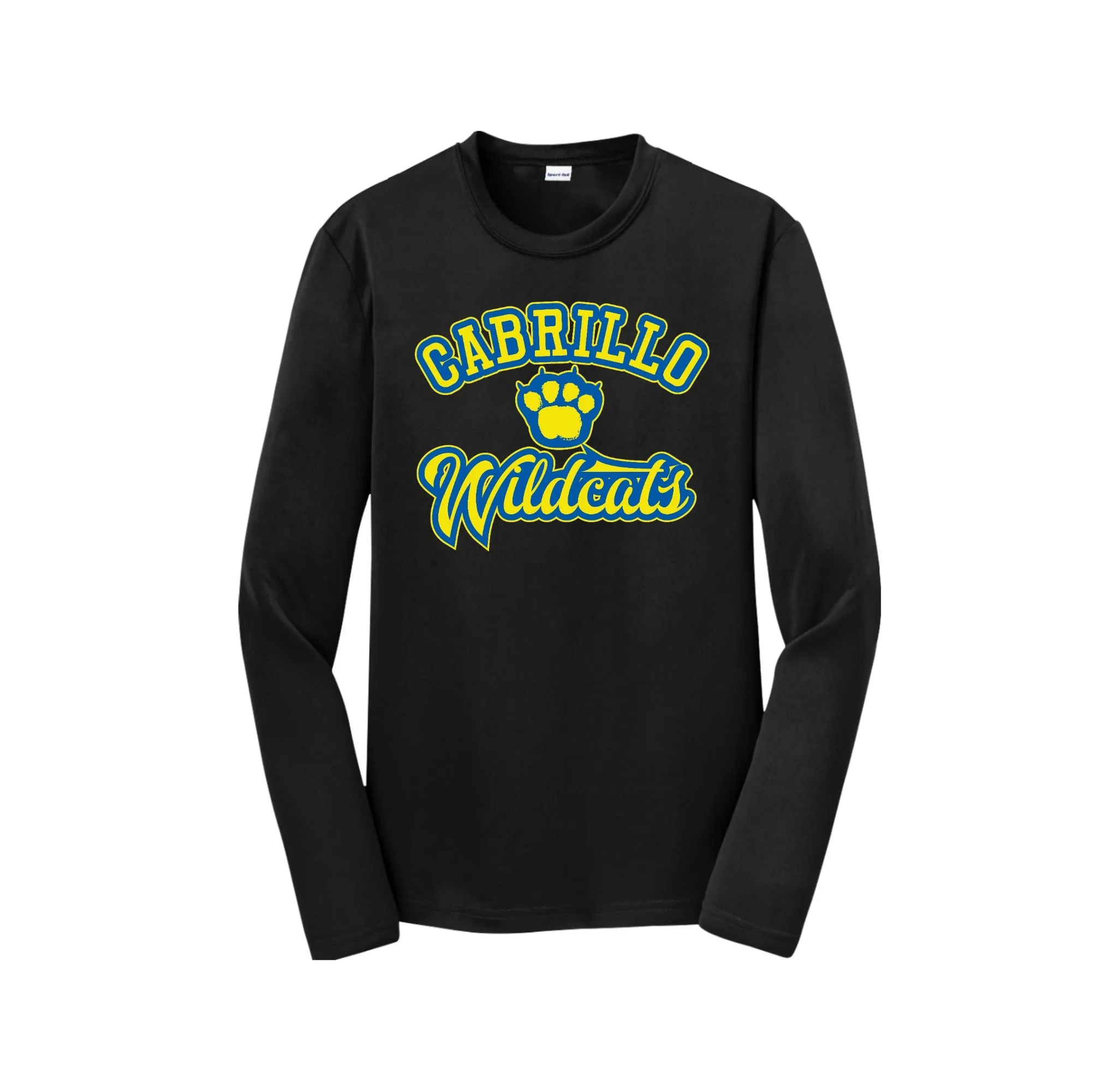 Cabrillo Elementary School Spirit Wear 2025 On-Demand-Youth Unisex Dri-Fit Long Sleeve Tee On-Demand Paw Middle Logo