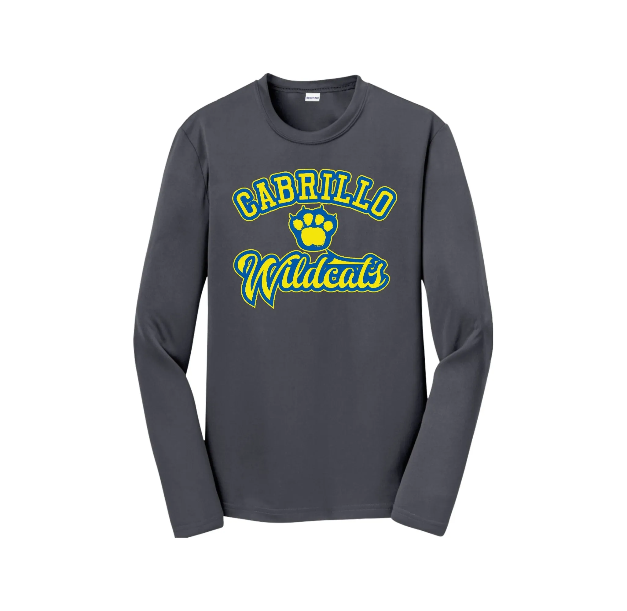 Cabrillo Elementary School Spirit Wear 2025 On-Demand-Youth Unisex Dri-Fit Long Sleeve Tee On-Demand Paw Middle Logo