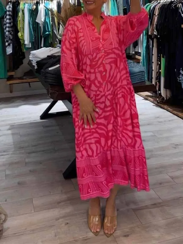 Calista® | Flowing Boho Print Dress