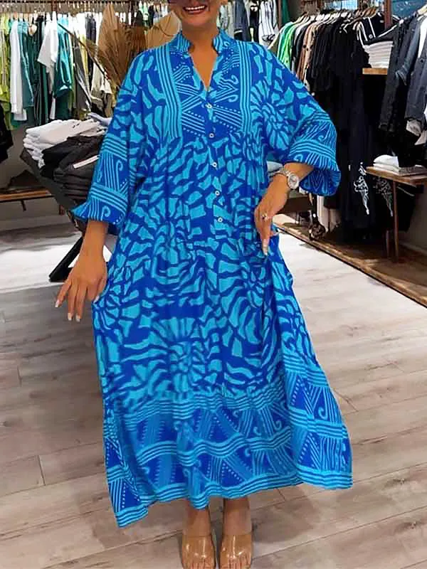 Calista® | Flowing Boho Print Dress