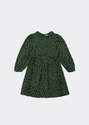 Caramel Earth Dress - Evergreen Spot - 4Y, 6Y