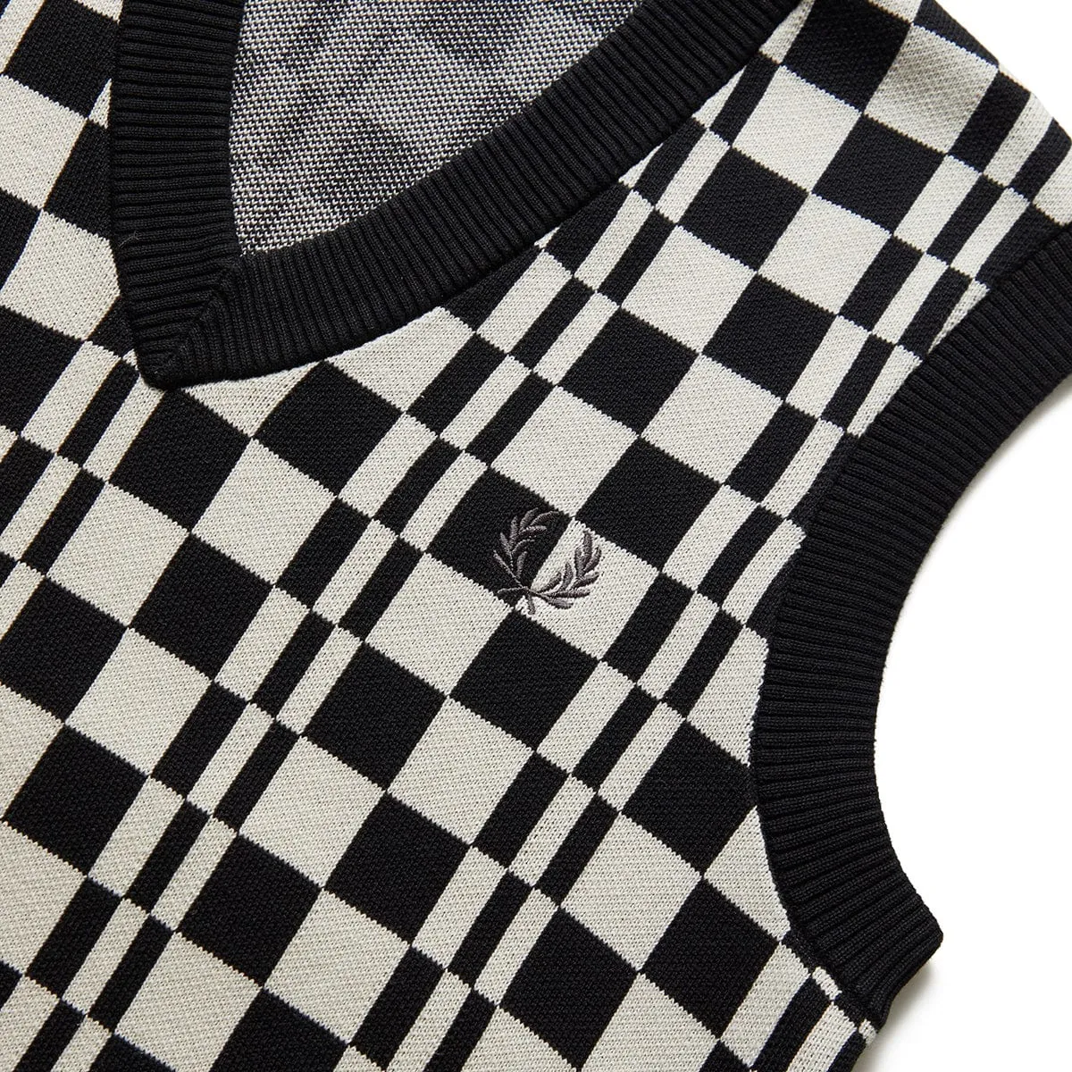 CHEQUERBOARD KNITTED TANK
