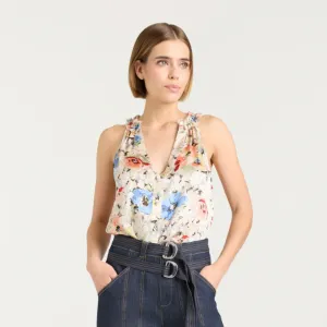 Cinq à Sept Jessie Top - Ivory Multi