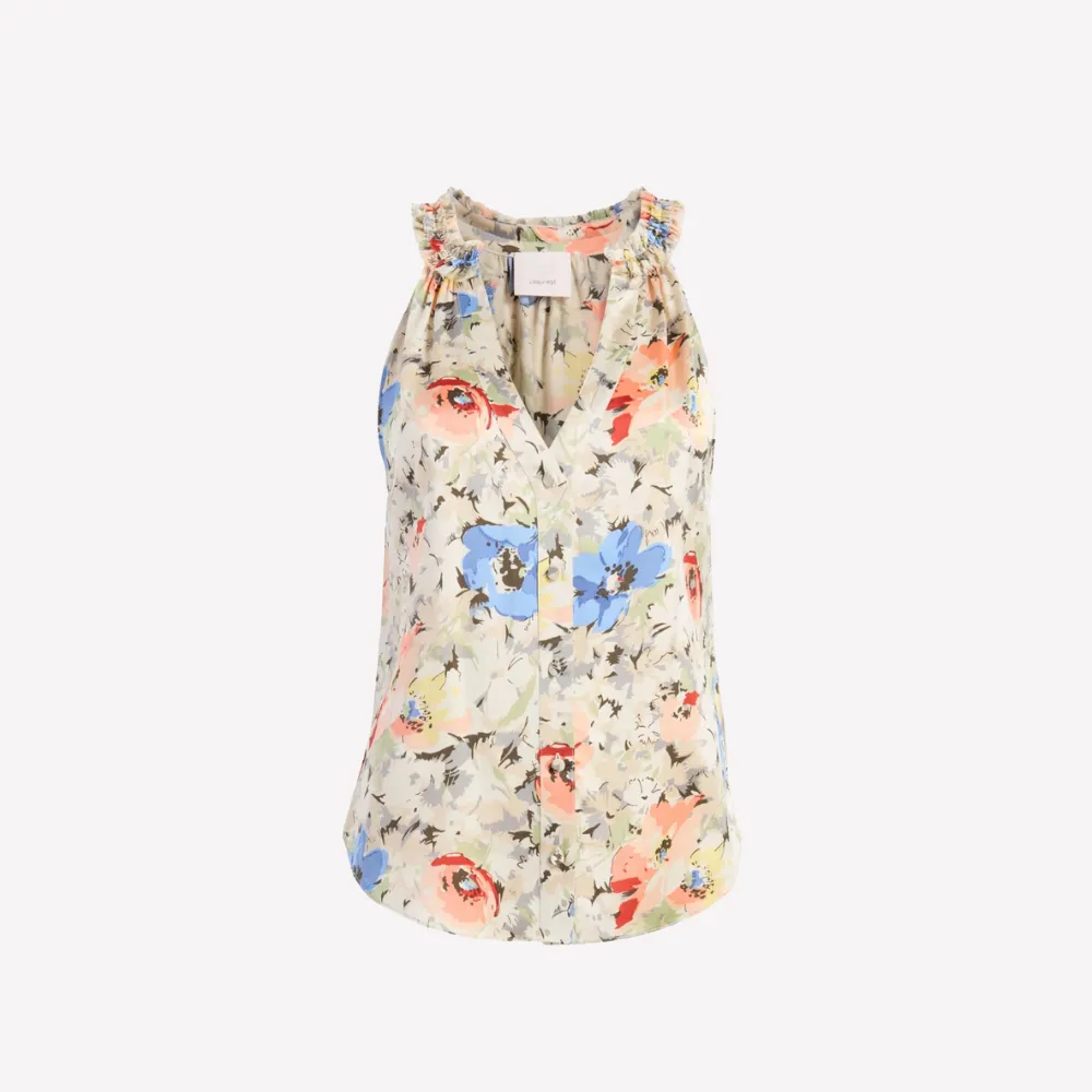 Cinq à Sept Jessie Top - Ivory Multi