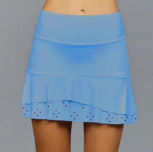 Classic Eyelet Mid Skort (sky)