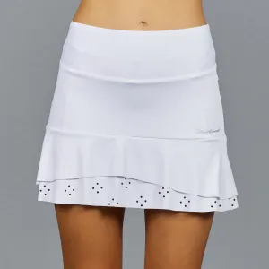 Classic Eyelet Short Skort (white)