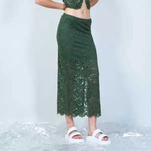 Classic lace maxi skirt wholesale