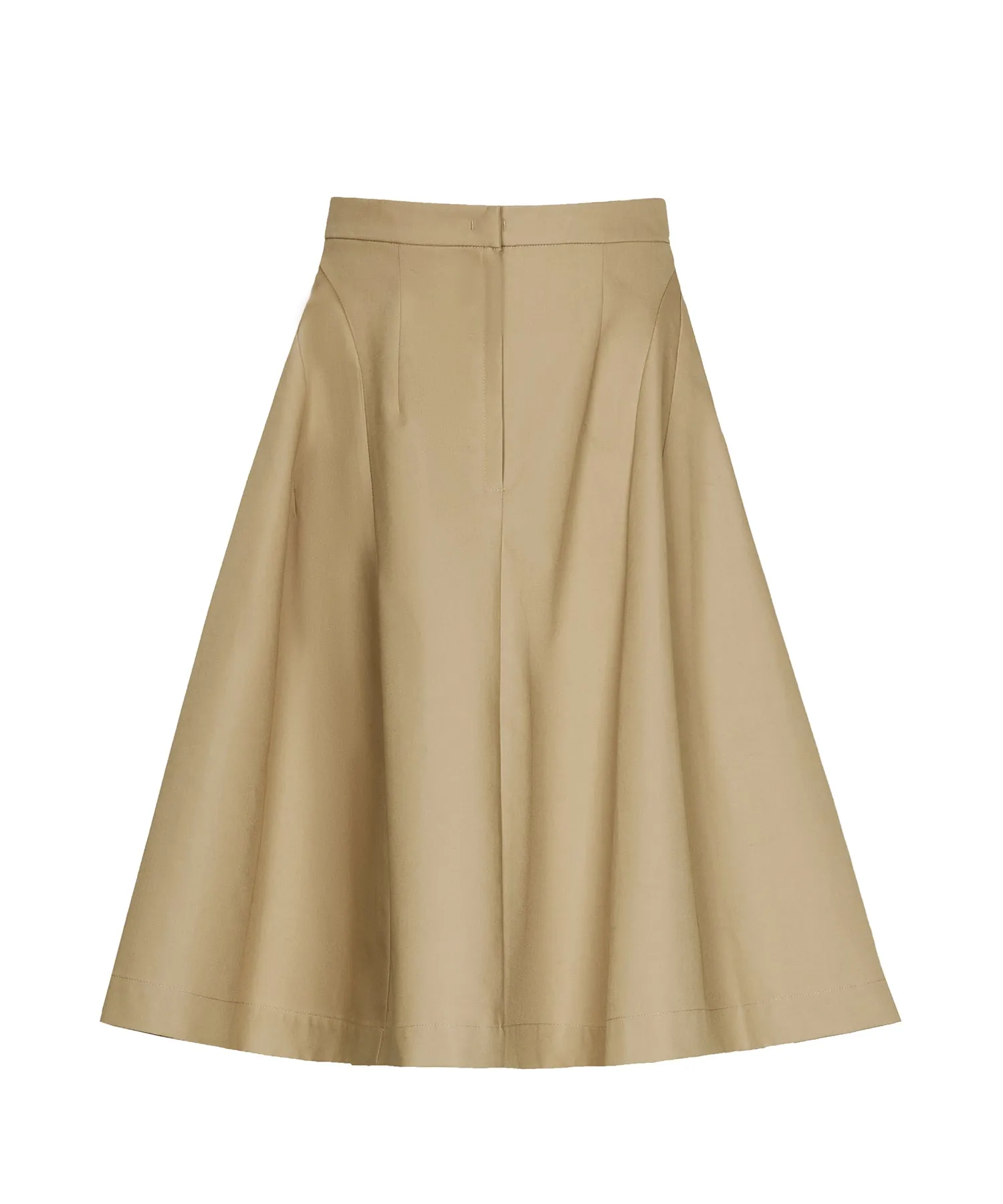 Classic Wearable Cotton Flared Midi Skirt