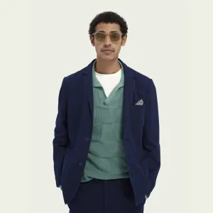 Cotton-Linen Blazer (Indigo)