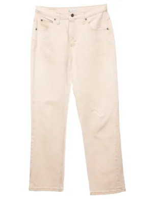 Cream Relaxed Fit Lee Jeans - W30 L30