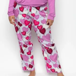 Cyberjammies Viola Heart Print Pyjama Pants
