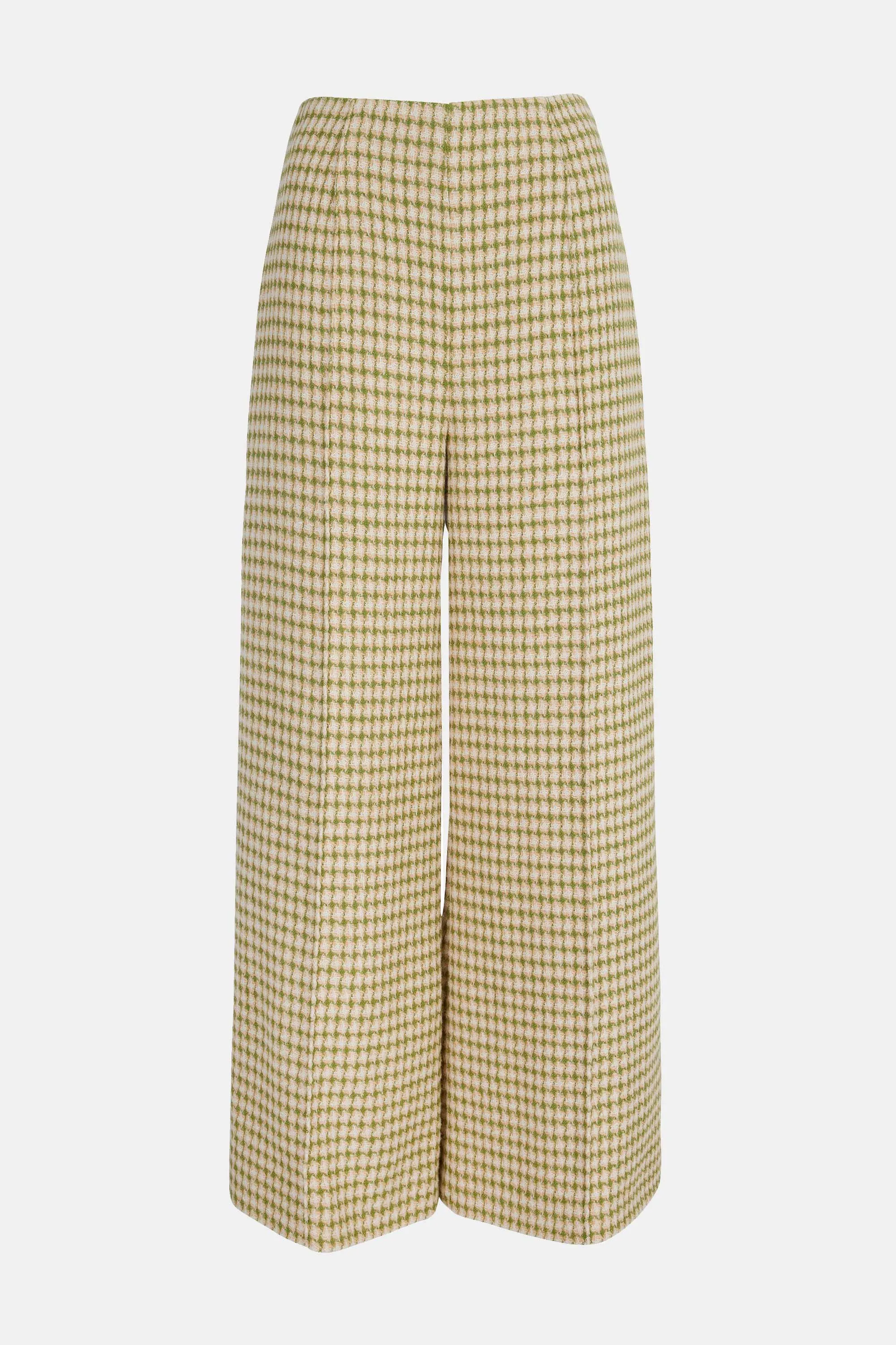 Daffy Trousers In Multi Checked Tweed