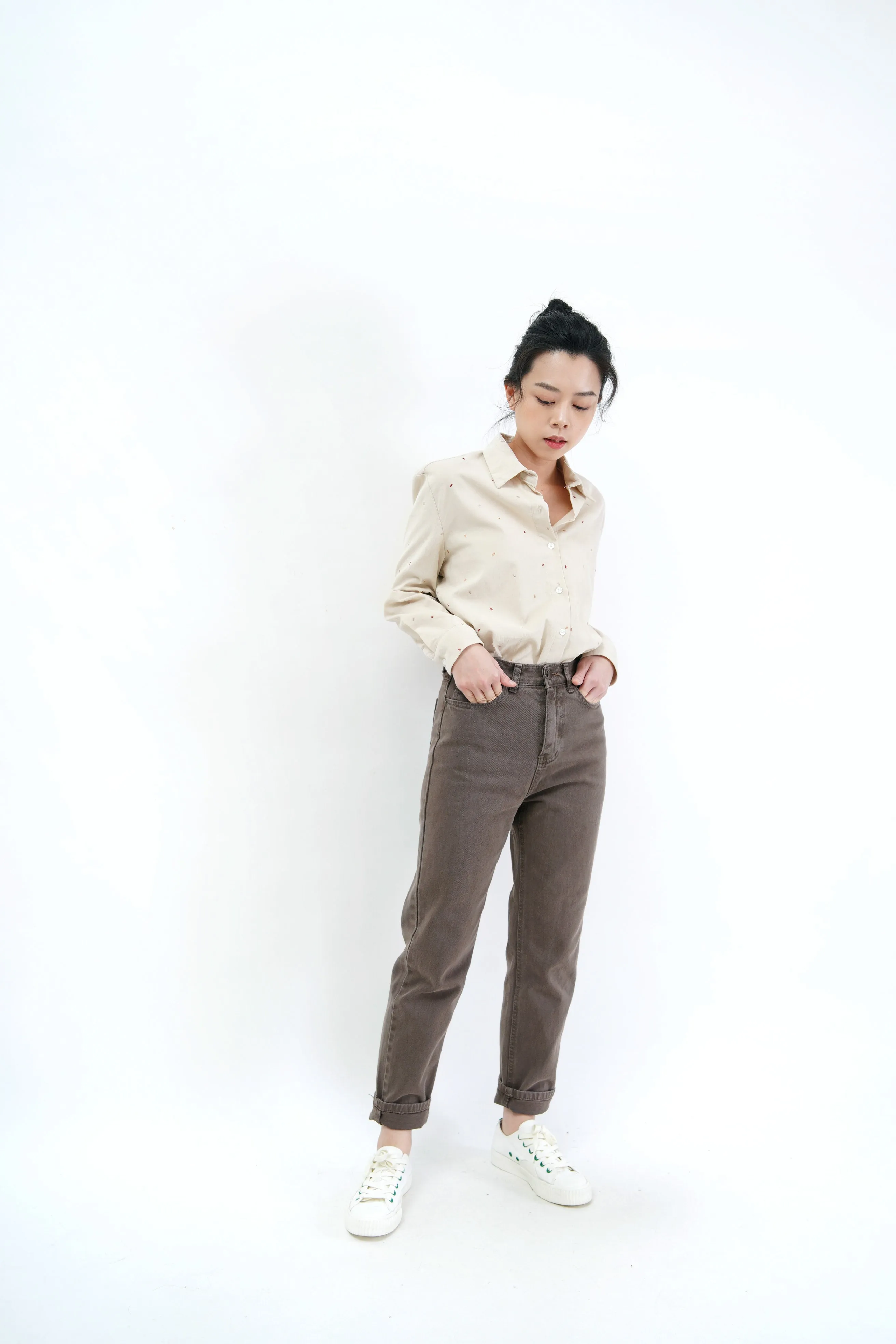 Dark olive green pattern vest