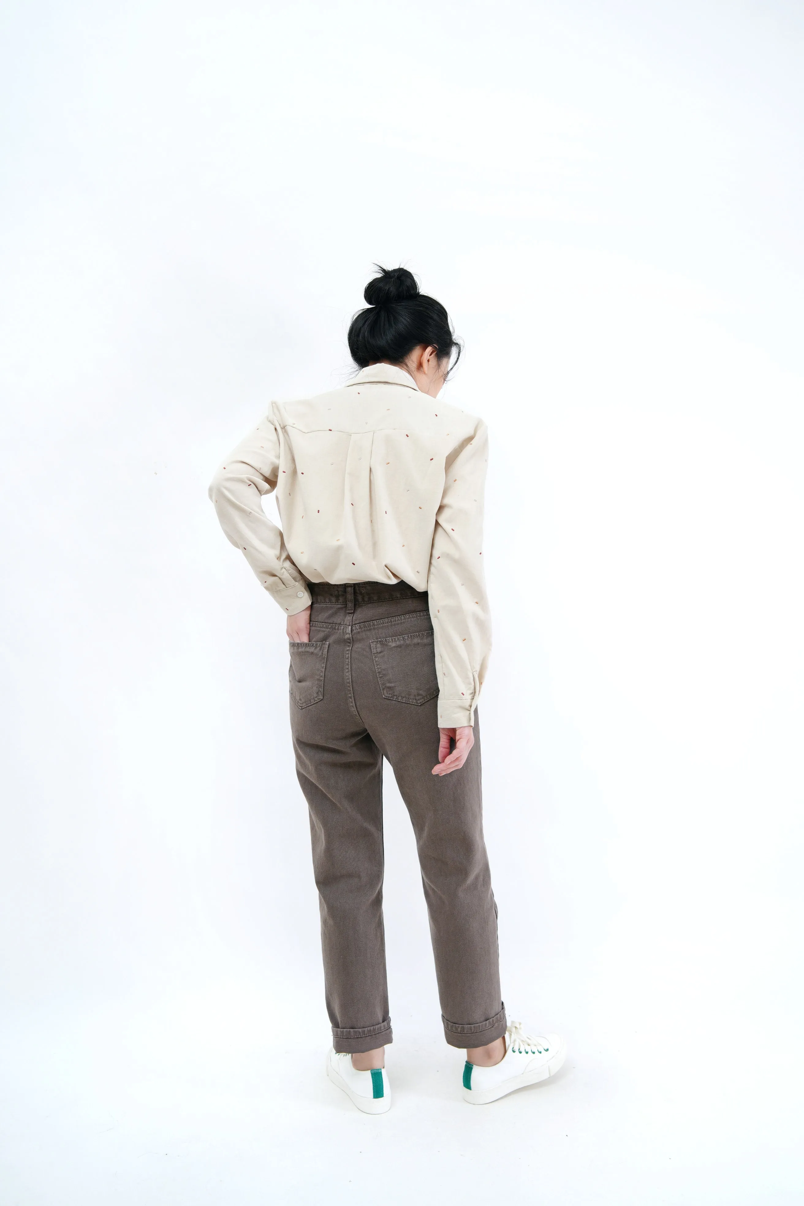 Dark olive green pattern vest