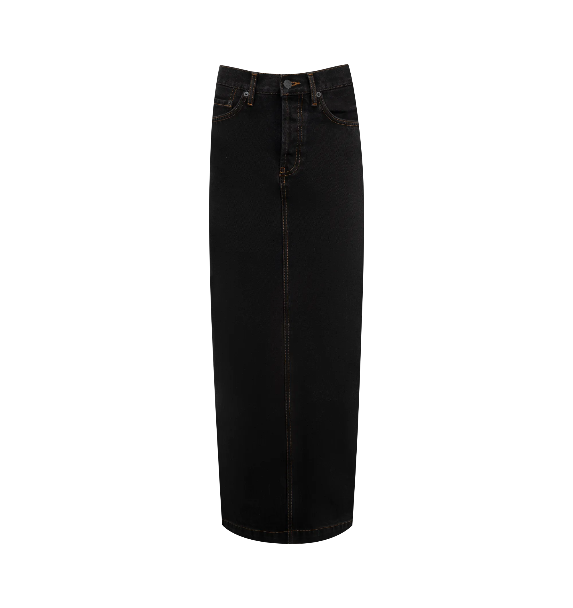 DENIM COLUMN SKIRT (WOMENS)