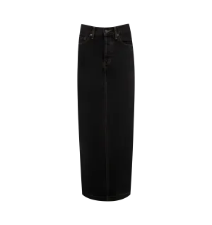 DENIM COLUMN SKIRT (WOMENS)