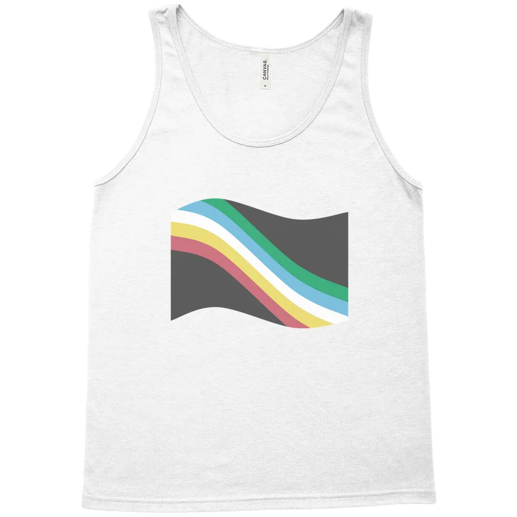Disability and Neurodiversity Pride Flag Relaxed Fit Tank Tops | Choose Your Flag | Bella   Canvas