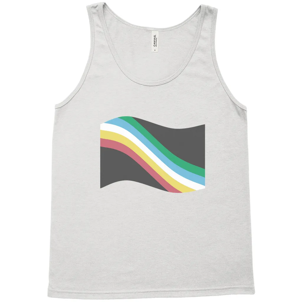 Disability and Neurodiversity Pride Flag Relaxed Fit Tank Tops | Choose Your Flag | Bella   Canvas