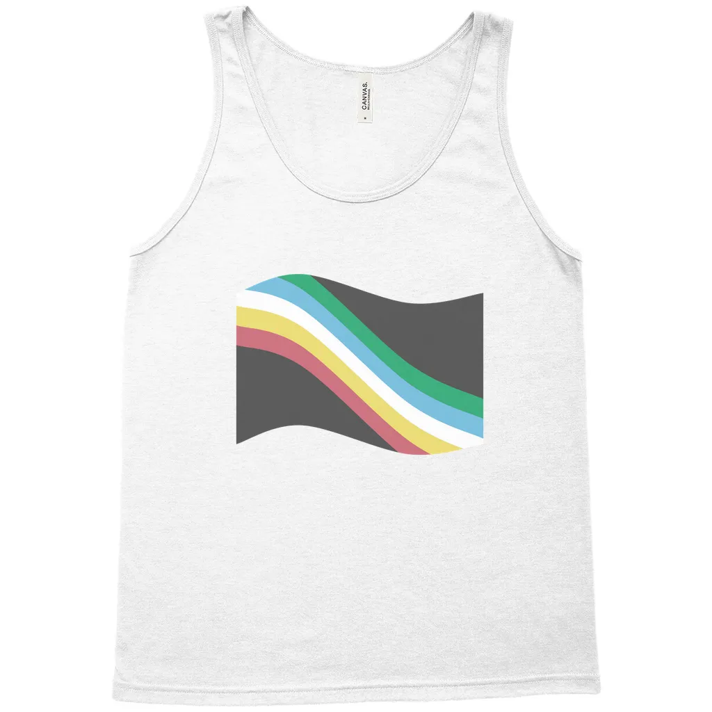 Disability and Neurodiversity Pride Flag Relaxed Fit Tank Tops | Choose Your Flag | Bella   Canvas