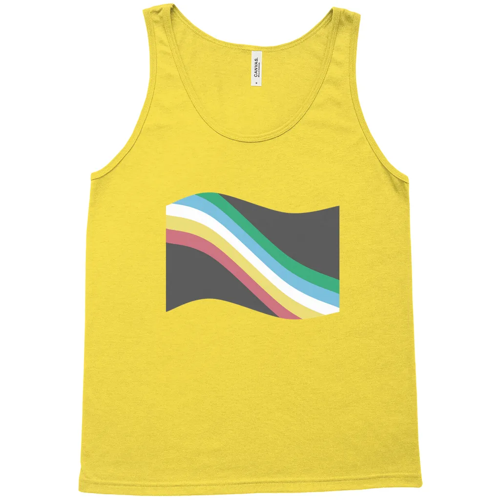 Disability and Neurodiversity Pride Flag Relaxed Fit Tank Tops | Choose Your Flag | Bella   Canvas