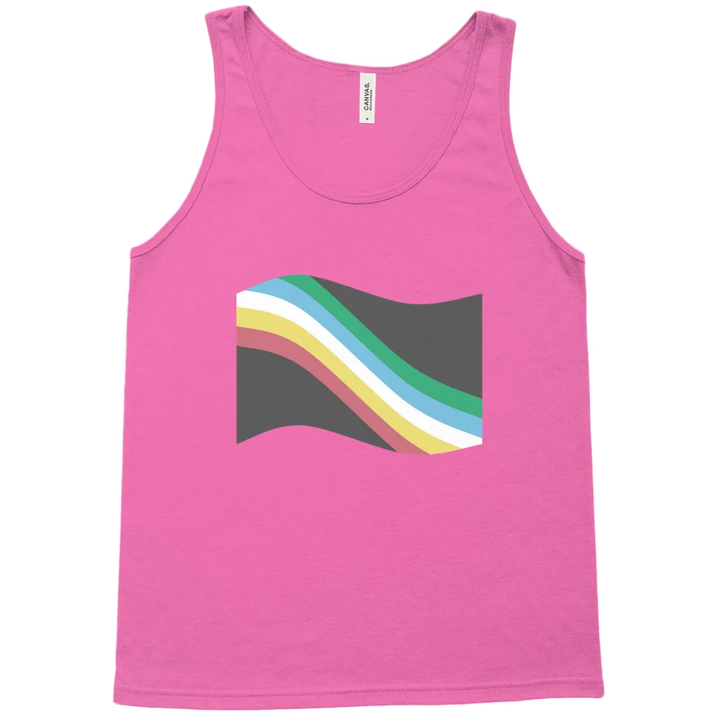 Disability and Neurodiversity Pride Flag Relaxed Fit Tank Tops | Choose Your Flag | Bella   Canvas