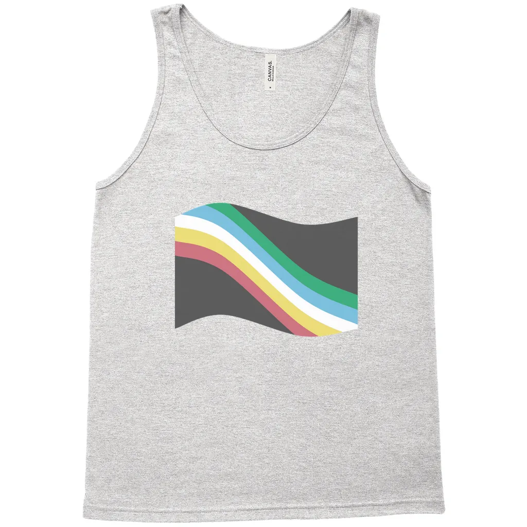 Disability and Neurodiversity Pride Flag Relaxed Fit Tank Tops | Choose Your Flag | Bella   Canvas