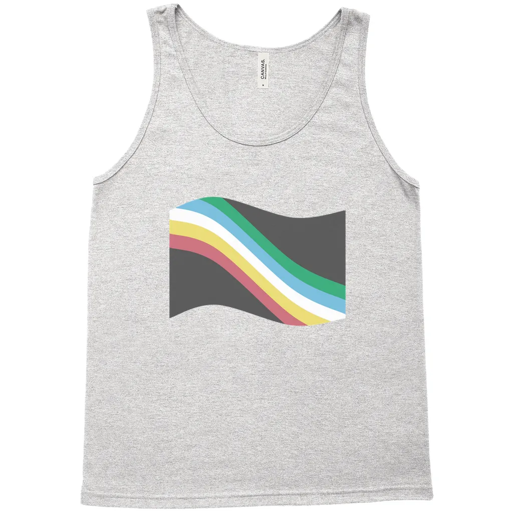 Disability and Neurodiversity Pride Flag Relaxed Fit Tank Tops | Choose Your Flag | Bella   Canvas