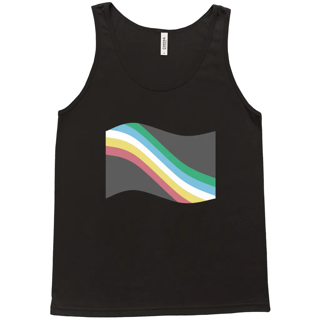 Disability and Neurodiversity Pride Flag Relaxed Fit Tank Tops | Choose Your Flag | Bella   Canvas