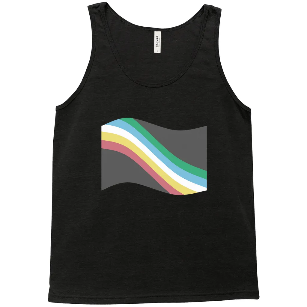 Disability and Neurodiversity Pride Flag Relaxed Fit Tank Tops | Choose Your Flag | Bella   Canvas