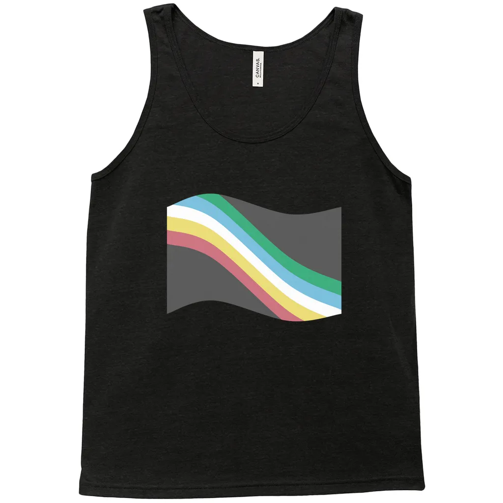 Disability and Neurodiversity Pride Flag Relaxed Fit Tank Tops | Choose Your Flag | Bella   Canvas