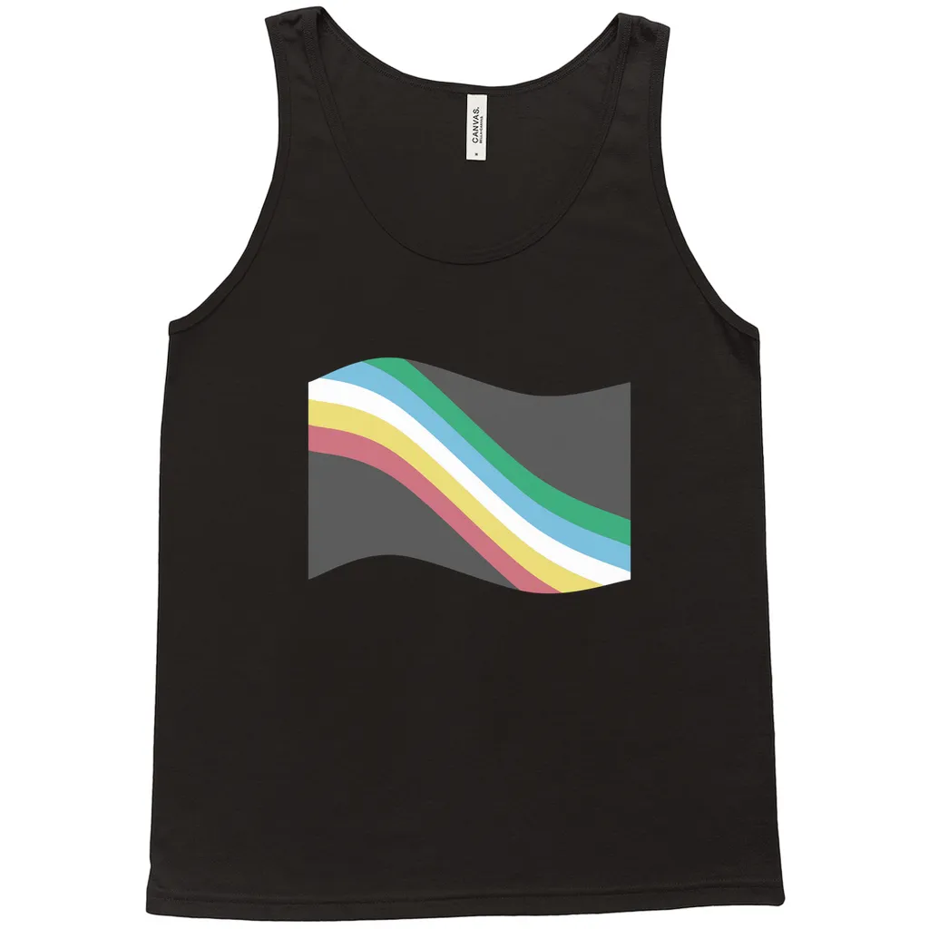 Disability and Neurodiversity Pride Flag Relaxed Fit Tank Tops | Choose Your Flag | Bella   Canvas