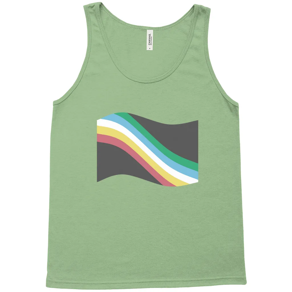 Disability and Neurodiversity Pride Flag Relaxed Fit Tank Tops | Choose Your Flag | Bella   Canvas
